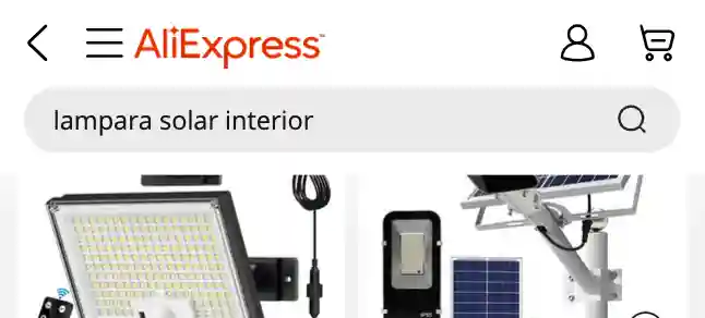 buscar lampara solar de interior en aliexpress